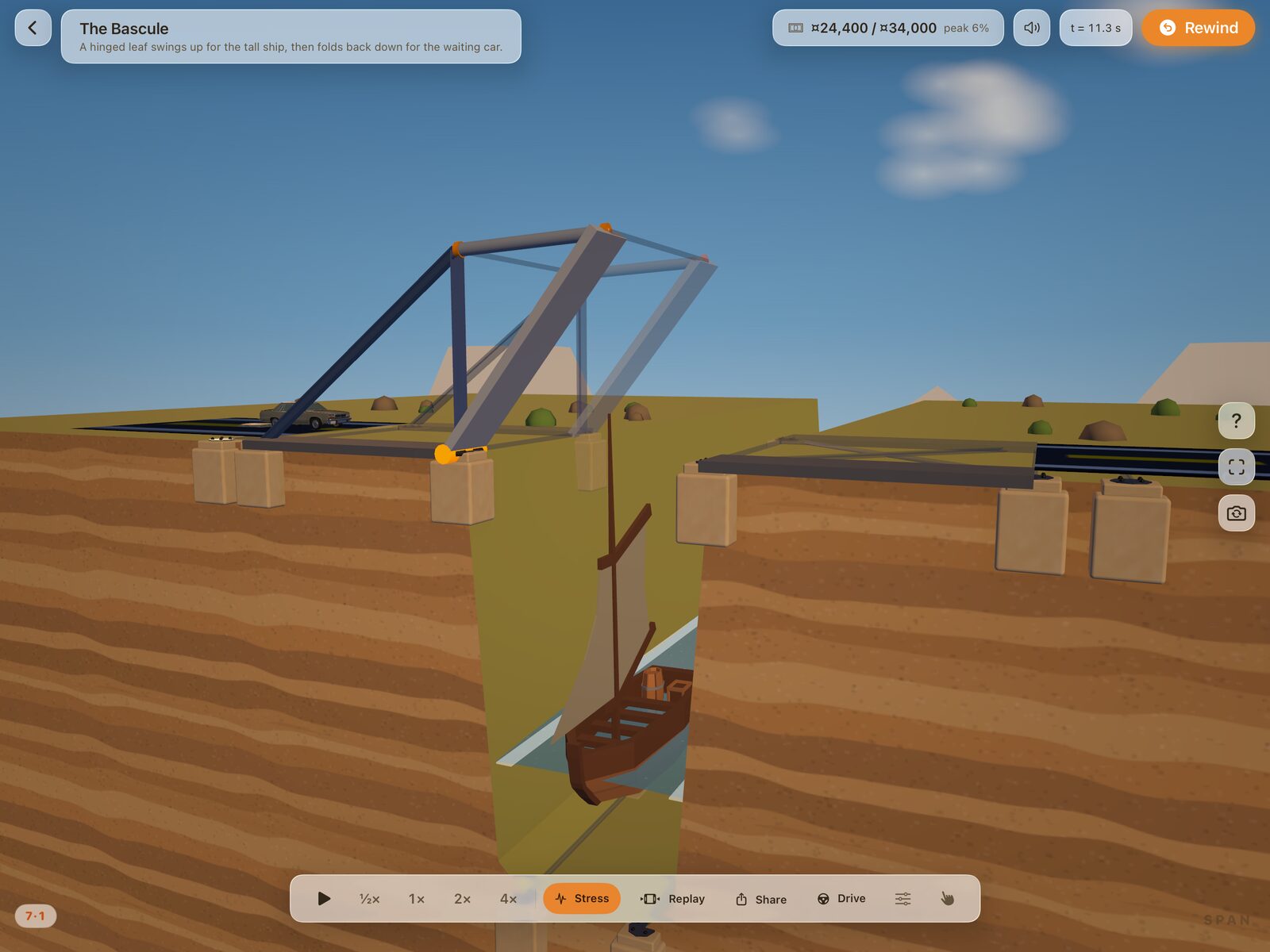 Drawbridges, canals, trains, ships